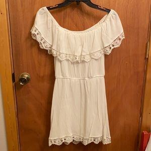 White off the shoulder dress